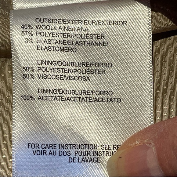 Mexx wool blend brown business pant - size XS - Picture 6 of 6